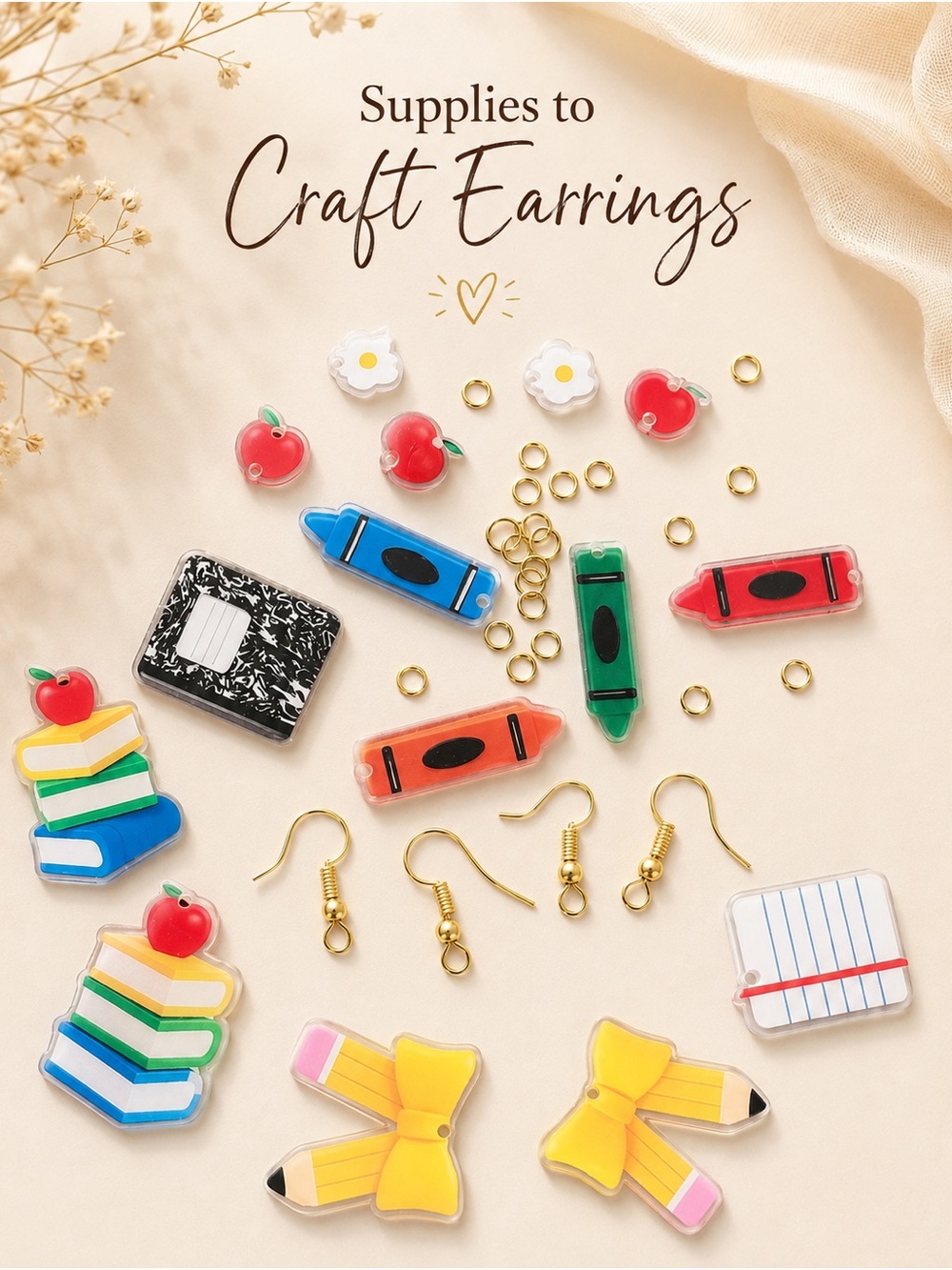 Craft 7 pairs of earrings. New